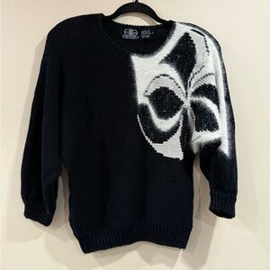 🔥David Brett Women’s Black and White Sweater Sz M EUC🔥